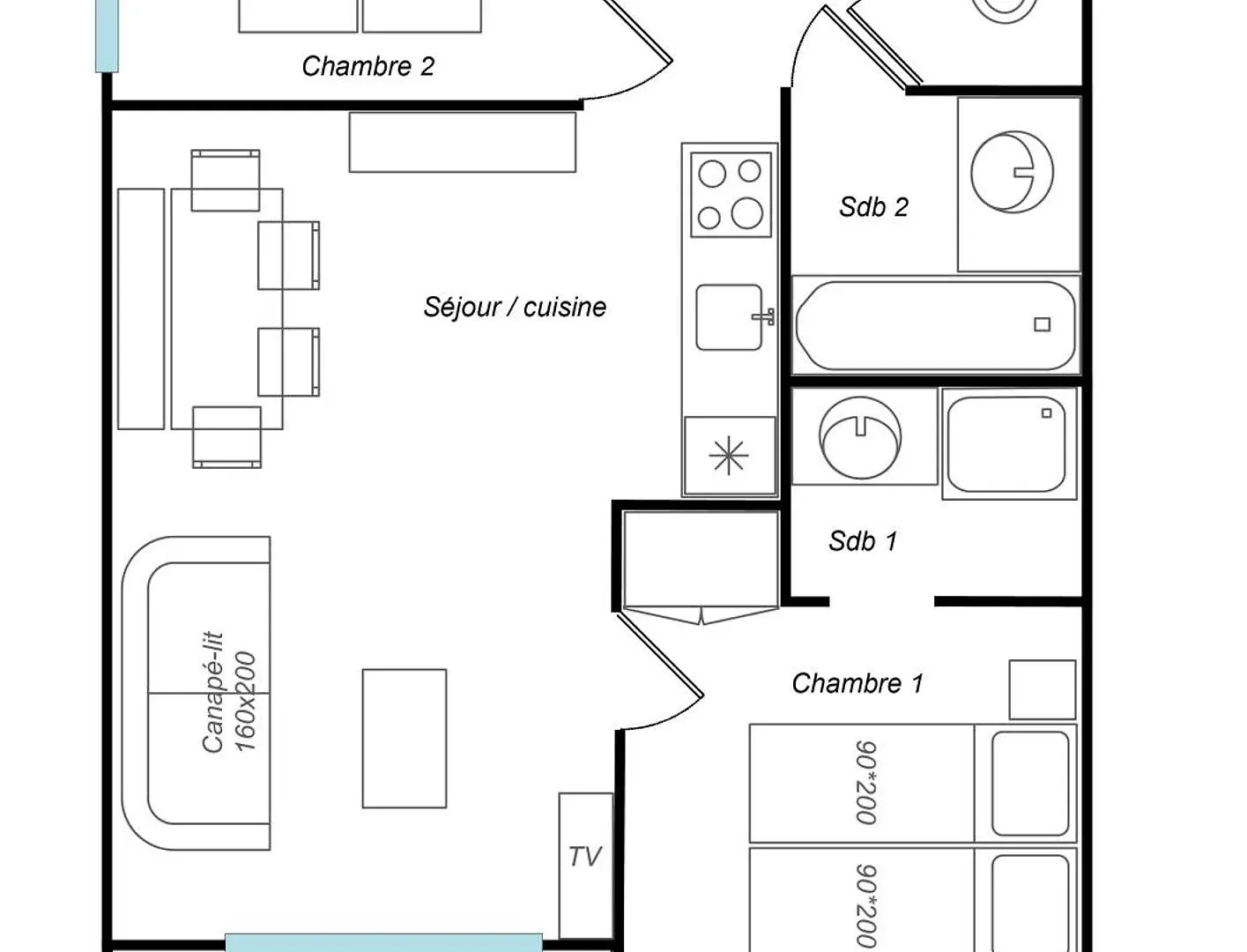 Appartement Ecrin 214 Tignes